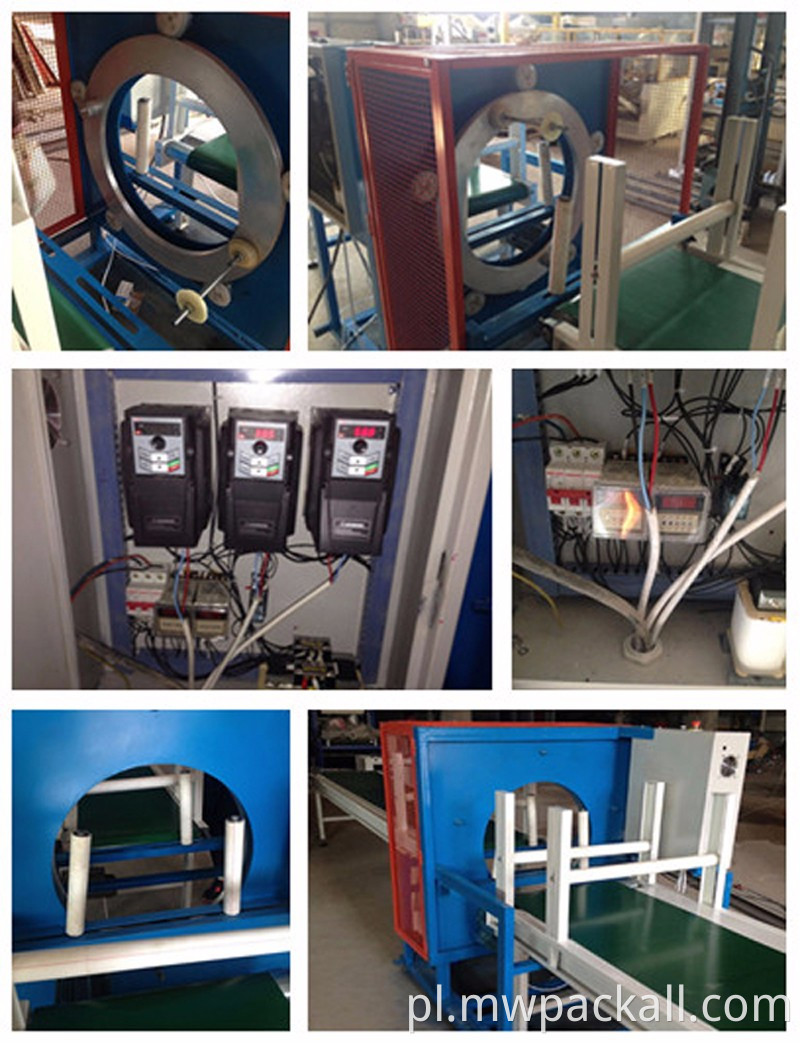 W pełni automatyczna orbitalna pozioma owijarka do folii stretch do pakowania długich produktów